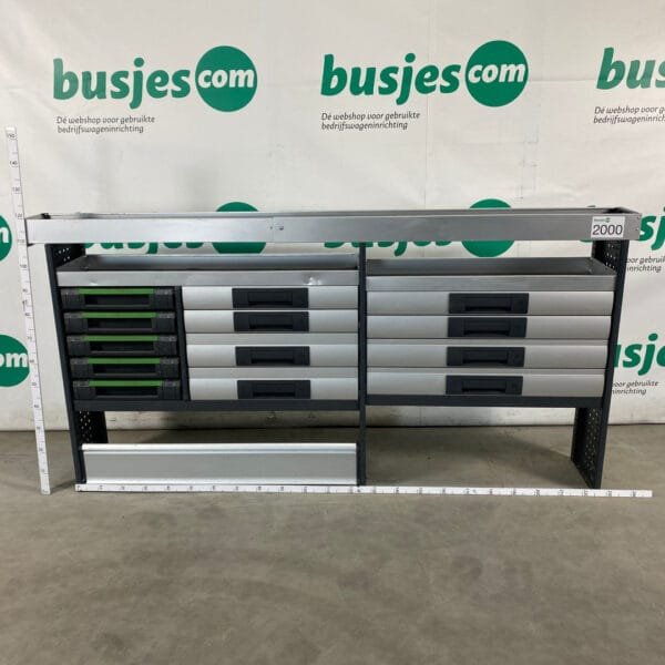 Bott Vario aluminium gebruikte bedrijfswagen inrichting (nr 2000) - Afbeelding 2