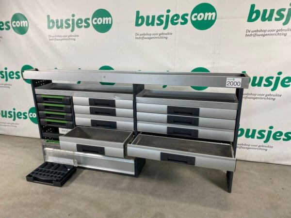 Bott Vario aluminium gebruikte bedrijfswagen inrichting (nr 2000) - Afbeelding 6