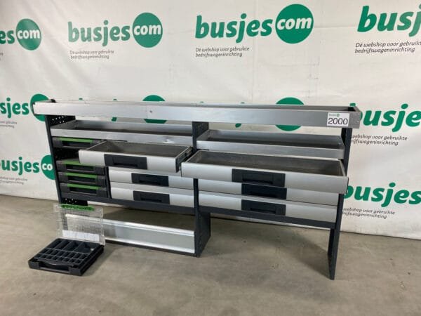 Bott Vario aluminium gebruikte bedrijfswagen inrichting (nr 2000) - Afbeelding 9