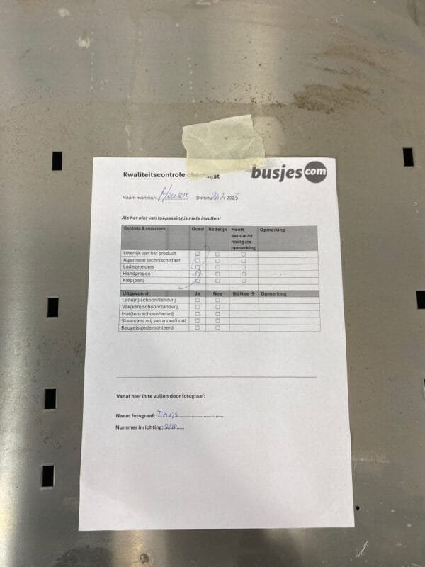 Aluca aluminium gebruikte bedrijfswagen inrichting (nr 2010) - Afbeelding 6