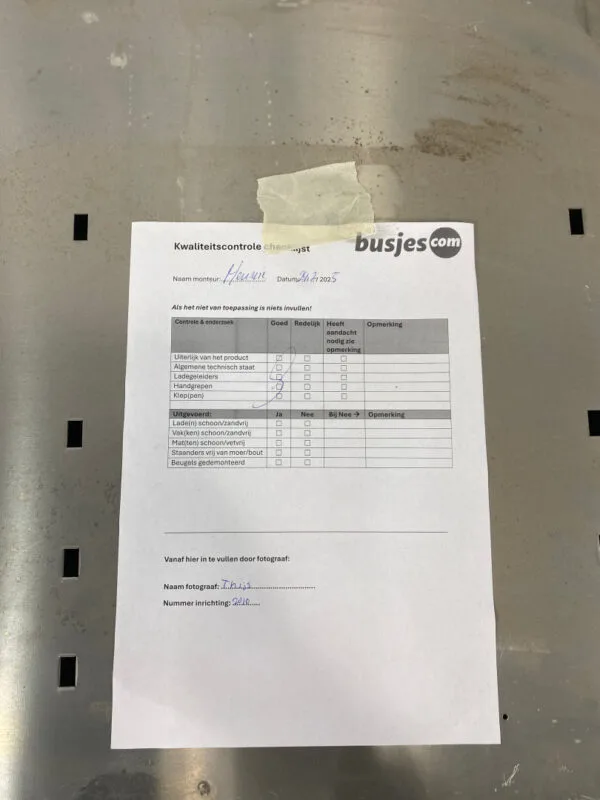 Aluca aluminium gebruikte bedrijfswagen inrichting (nr 2010) - Afbeelding 6