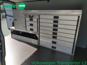 Productafbeelding: Aluca gebruikte bedrijfswageninrichting Transporter L2 (nr 181)