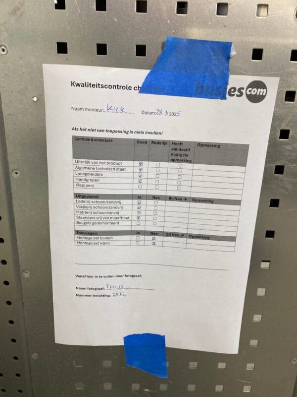 Aluca aluminium gebruikte bedrijfswagen inrichting (nr 2062) - Afbeelding 8
