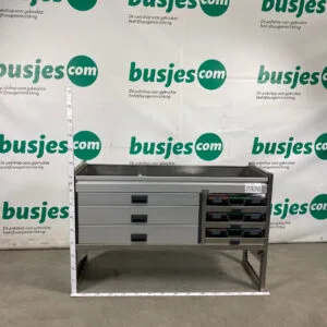 Aluca aluminium bedrijfswageninrichting gebruikt (nr 2320)