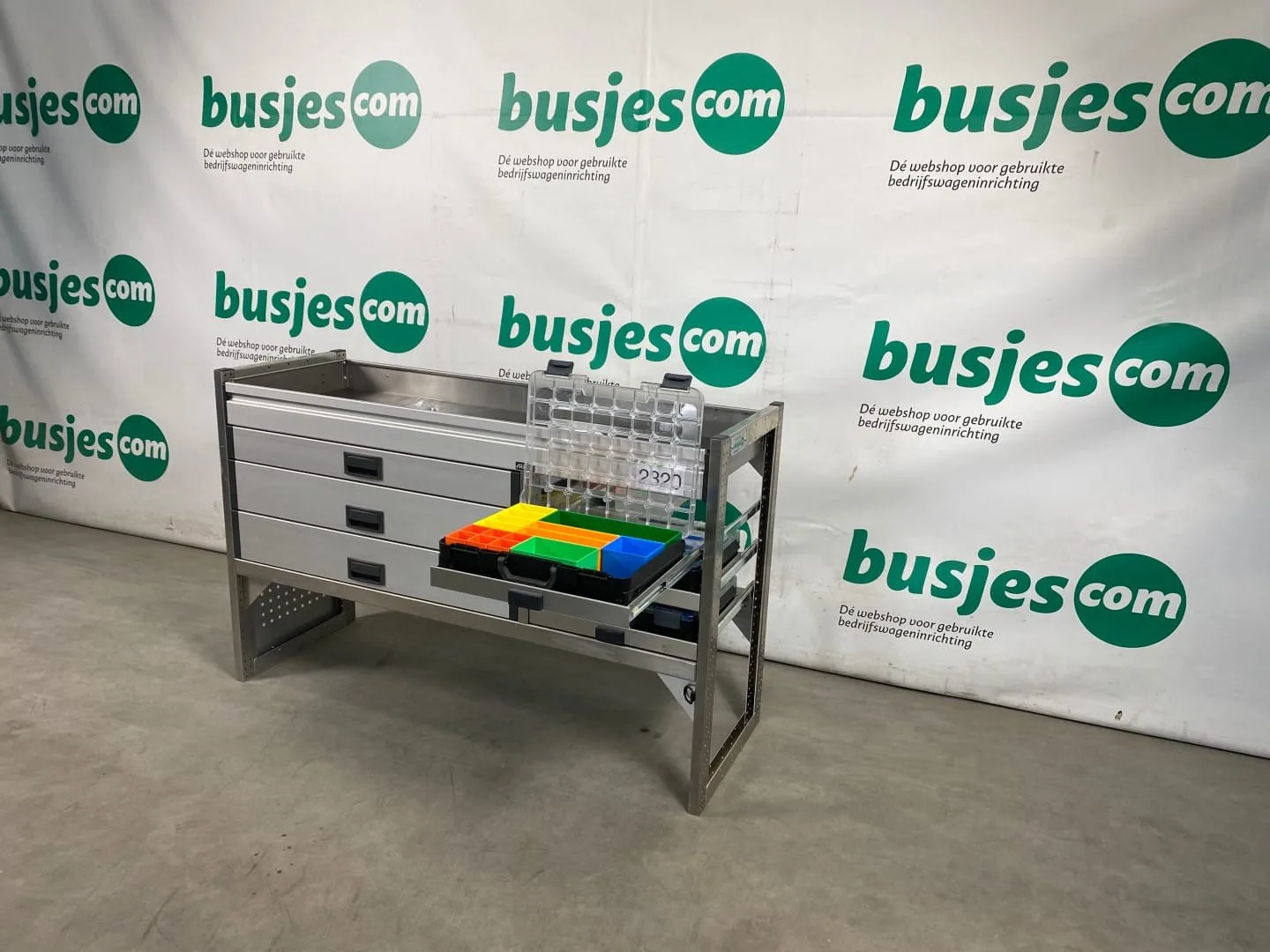 Aluca aluminium bedrijfswageninrichting gebruikt (nr 2320) - Afbeelding 11