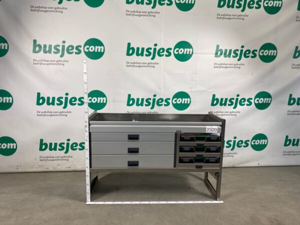 Aluca aluminium bedrijfswageninrichting gebruikt (nr 2320) - Afbeelding 2
