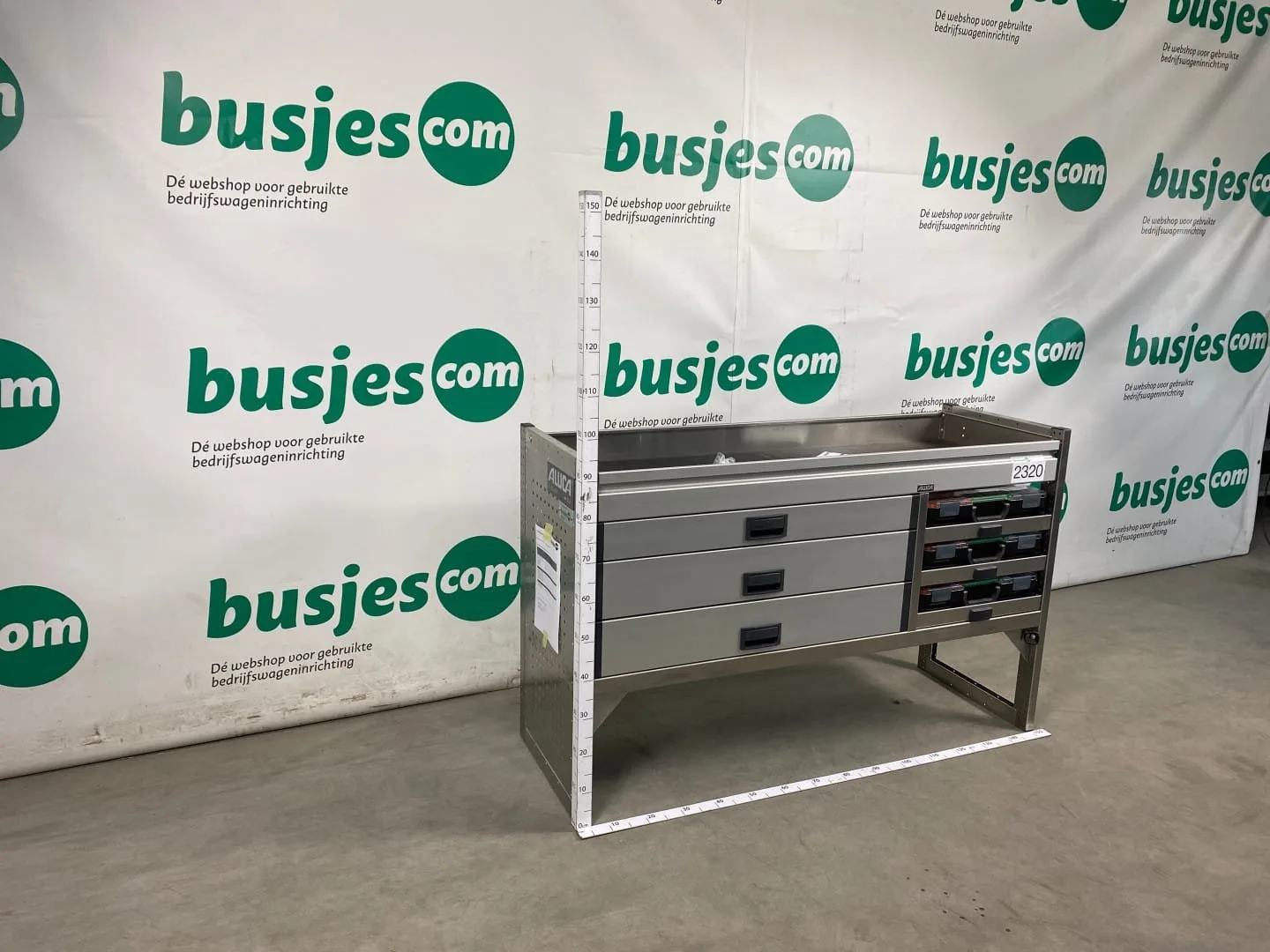 Aluca aluminium bedrijfswageninrichting gebruikt (nr 2320) - Afbeelding 3