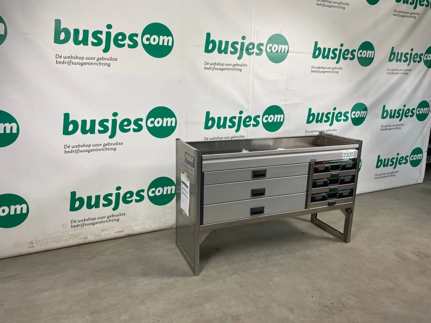 Aluca aluminium bedrijfswageninrichting gebruikt (nr 2320) - Afbeelding 4