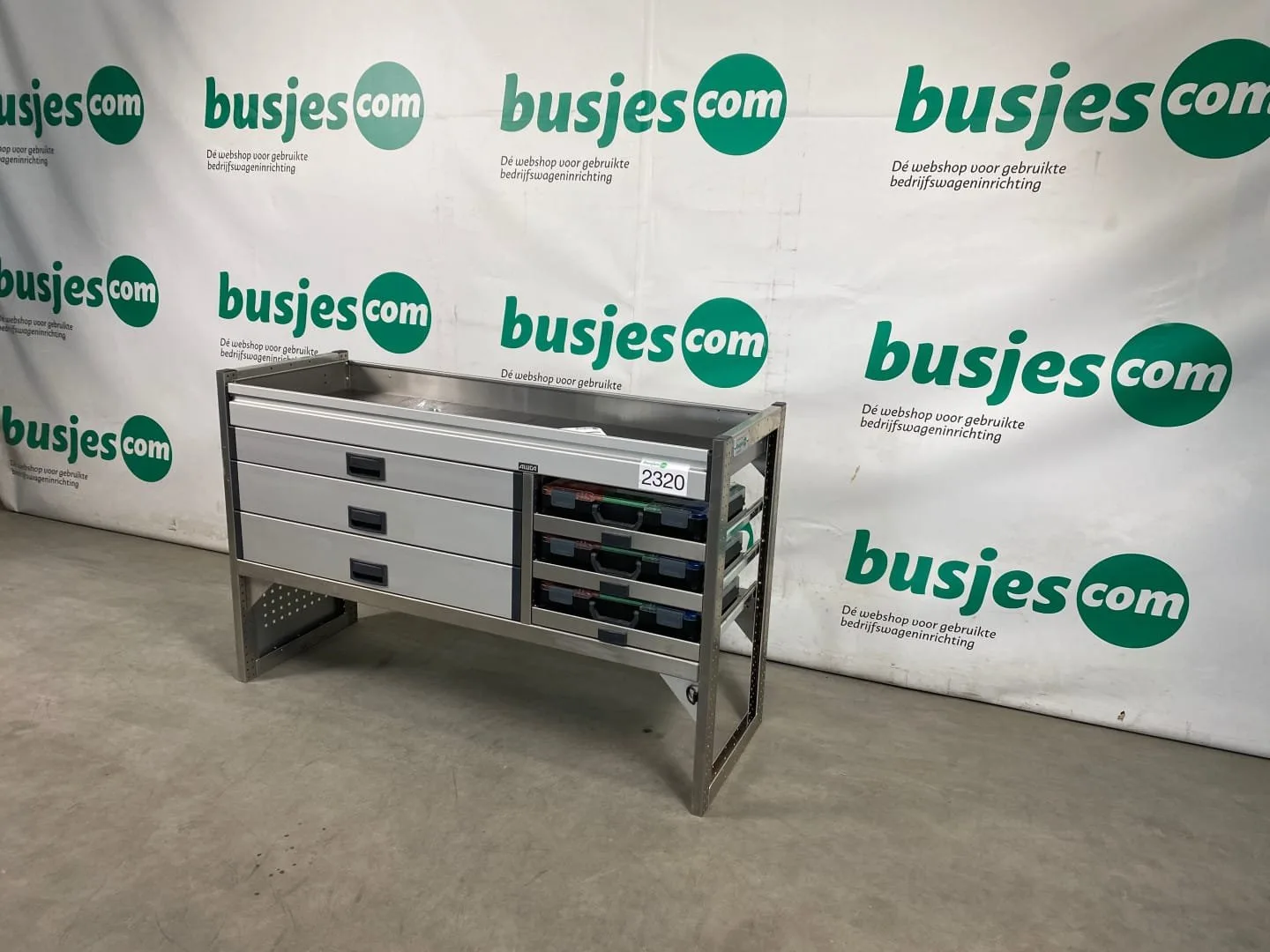 Aluca aluminium bedrijfswageninrichting gebruikt (nr 2320) - Afbeelding 5
