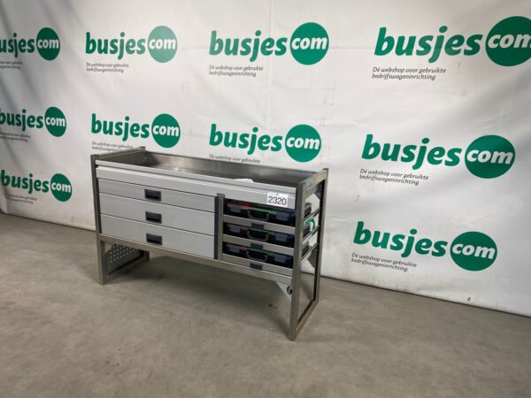 Aluca aluminium bedrijfswageninrichting gebruikt (nr 2320) - Afbeelding 5