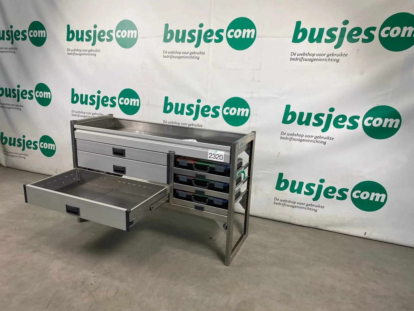 Aluca aluminium bedrijfswageninrichting gebruikt (nr 2320) - Afbeelding 6