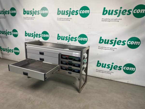 Aluca aluminium bedrijfswageninrichting gebruikt (nr 2320) - Afbeelding 6