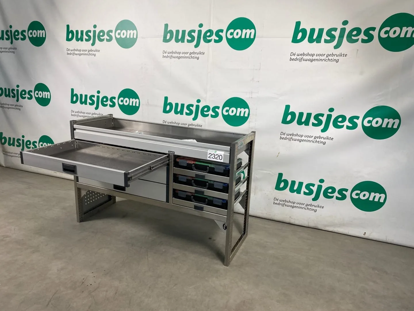 Aluca aluminium bedrijfswageninrichting gebruikt (nr 2320) - Afbeelding 8