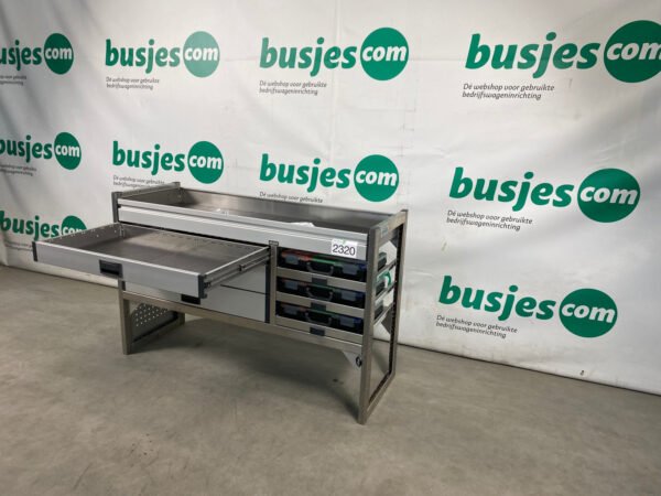 Aluca aluminium bedrijfswageninrichting gebruikt (nr 2320) - Afbeelding 8