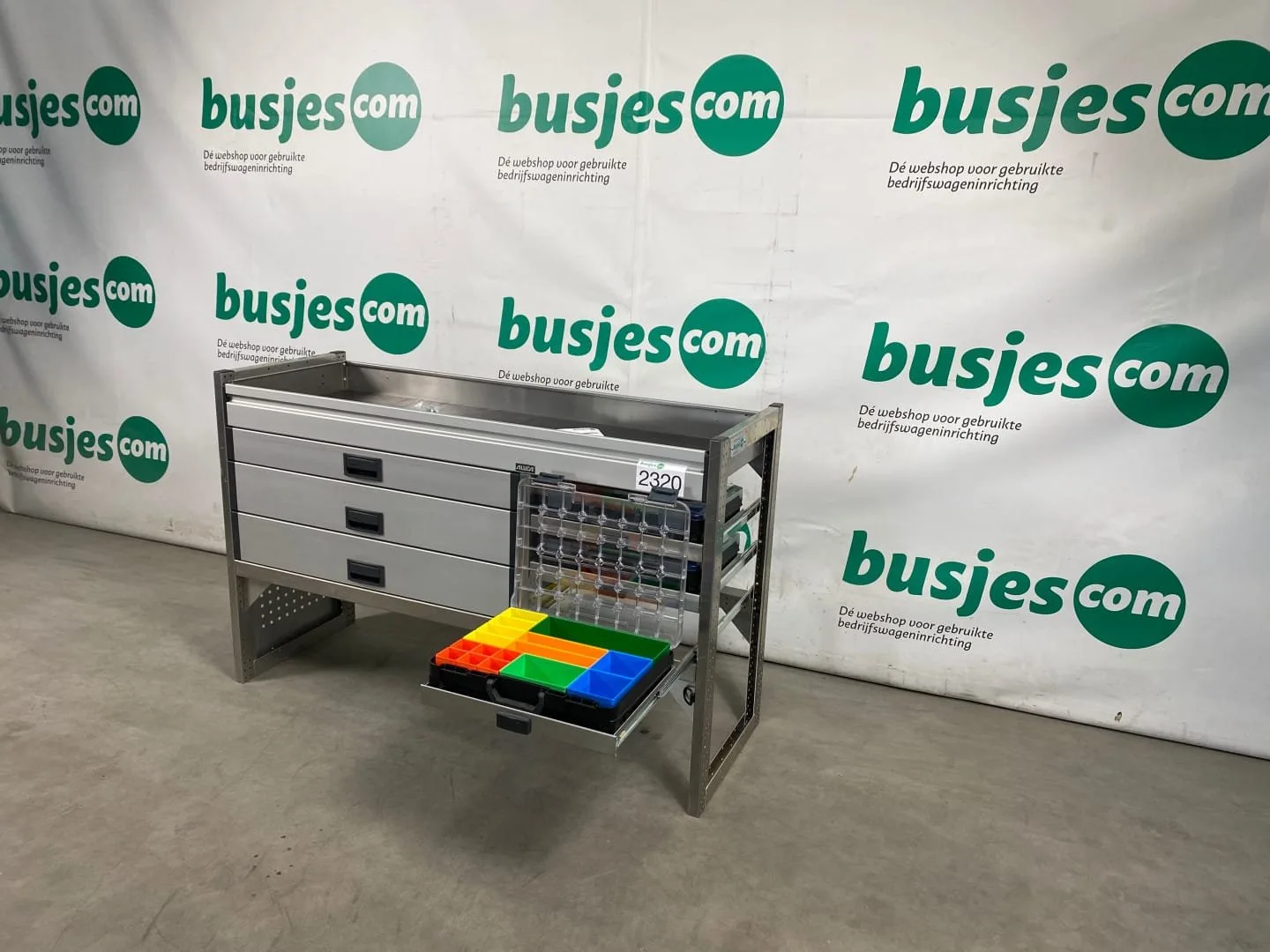 Aluca aluminium bedrijfswageninrichting gebruikt (nr 2320) - Afbeelding 9