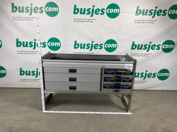 Aluca aluminium bedrijfswageninrichting gebruikt (nr 2321) - Afbeelding 2