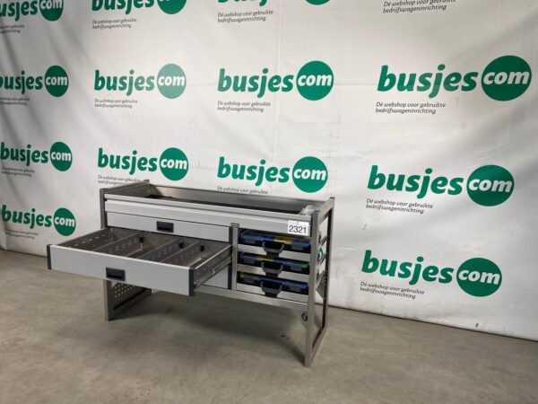 Aluca aluminium bedrijfswageninrichting gebruikt (nr 2321) - Afbeelding 7