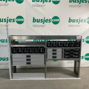 Aluca aluminium bedrijfswageninrichting gebruikt (nr 2326)