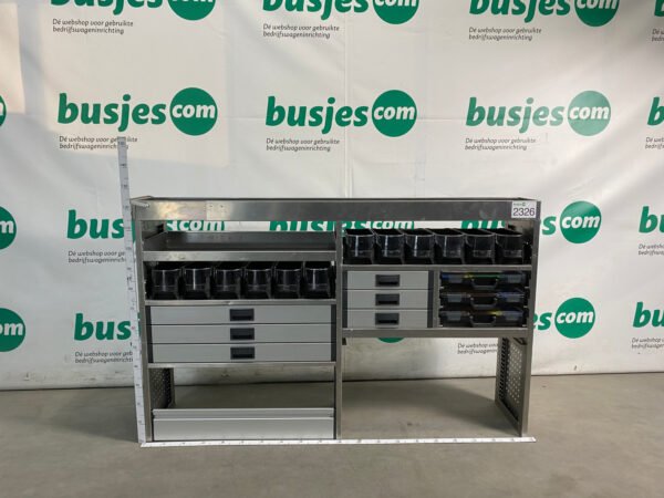Aluca aluminium bedrijfswageninrichting gebruikt (nr 2326) - Afbeelding 2