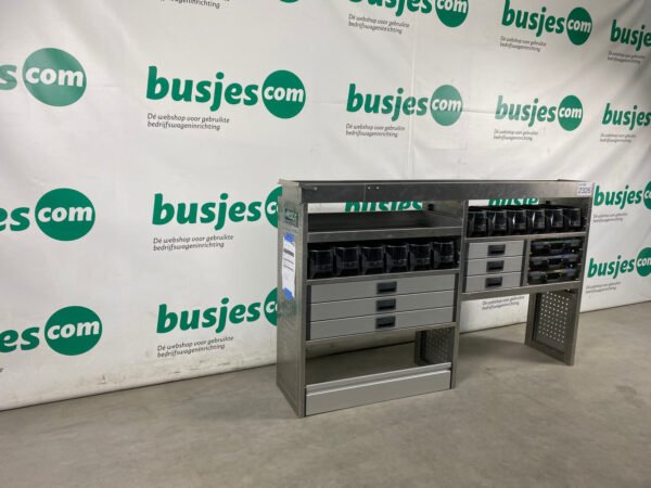 Aluca aluminium bedrijfswageninrichting gebruikt (nr 2326) - Afbeelding 4
