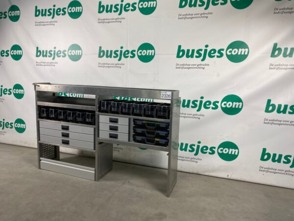 Aluca aluminium bedrijfswageninrichting gebruikt (nr 2326) - Afbeelding 5