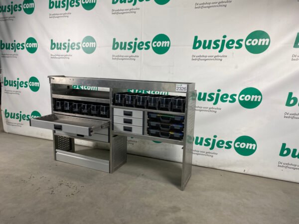 Aluca aluminium bedrijfswageninrichting gebruikt (nr 2326) - Afbeelding 9