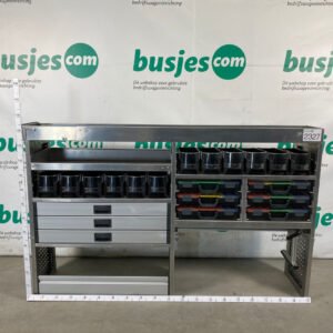 Aluca aluminium bedrijfswageninrichting gebruikt (nr 2327)
