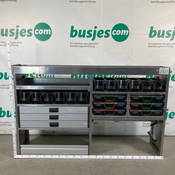 Aluca aluminium bedrijfswageninrichting gebruikt (nr 2327)