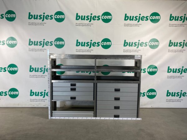 Aluca aluminium bedrijfswageninrichting gebruikt (nr 2334) - Afbeelding 2