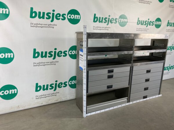Aluca aluminium bedrijfswageninrichting gebruikt (nr 2334) - Afbeelding 3