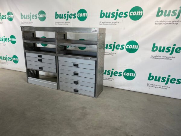 Aluca aluminium bedrijfswageninrichting gebruikt (nr 2334) - Afbeelding 5