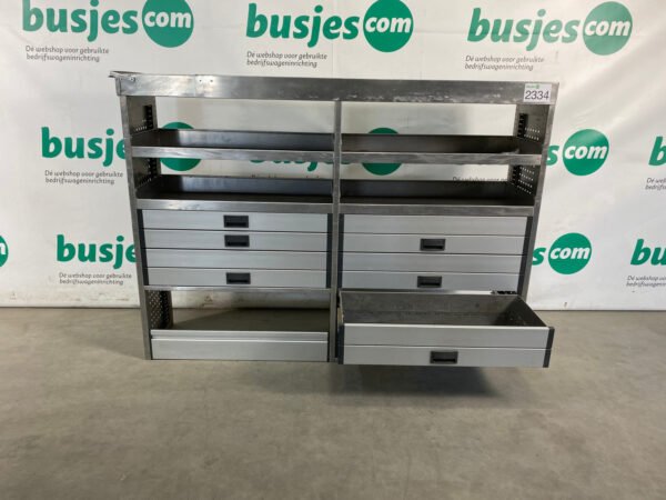 Aluca aluminium bedrijfswageninrichting gebruikt (nr 2334) - Afbeelding 8