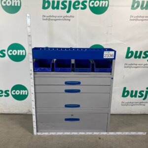 Sortimo staal alu gebruikte bedrijfswagen inrichting (nr 2336)