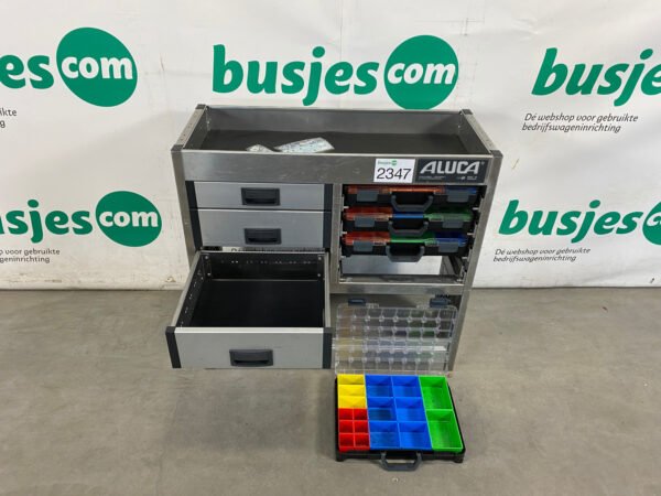 Aluca aluminium bedrijfswageninrichting gebruikt (nr 2347) - Afbeelding 6