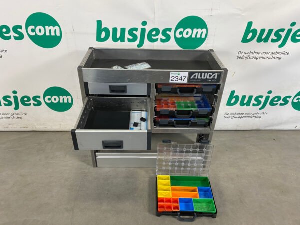 Aluca aluminium bedrijfswageninrichting gebruikt (nr 2347) - Afbeelding 8