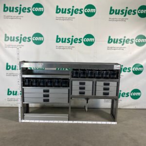 Aluca aluminium bedrijfswageninrichting gebruikt (nr 2348)