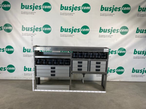 Aluca aluminium bedrijfswageninrichting gebruikt (nr 2348) - Afbeelding 2