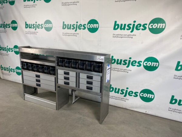 Aluca aluminium bedrijfswageninrichting gebruikt (nr 2348) - Afbeelding 4