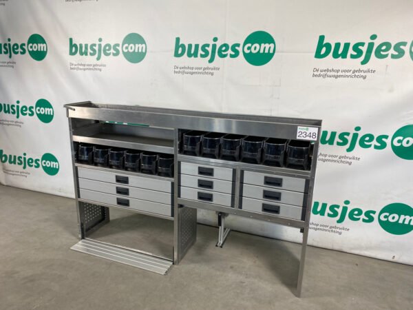 Aluca aluminium bedrijfswageninrichting gebruikt (nr 2348) - Afbeelding 5