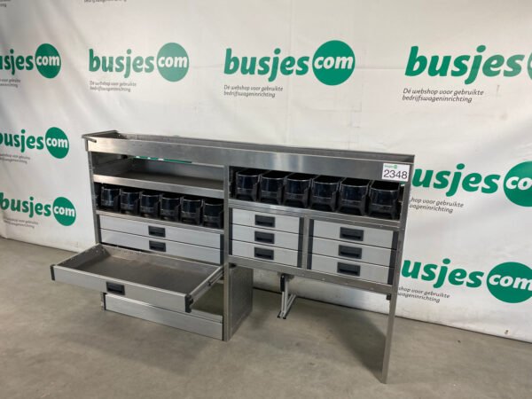 Aluca aluminium bedrijfswageninrichting gebruikt (nr 2348) - Afbeelding 6