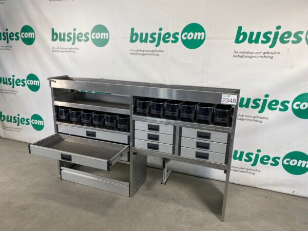 Aluca aluminium bedrijfswageninrichting gebruikt (nr 2348) - Afbeelding 7