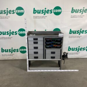 Aluca aluminium bedrijfswageninrichting gebruikt (nr 2370)