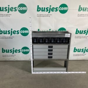 Aluca aluminium bedrijfswageninrichting gebruikt (nr 2371)