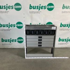 Aluca aluminium bedrijfswageninrichting gebruikt (nr 2371)