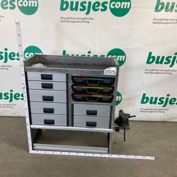 Aluca aluminium bedrijfswageninrichting gebruikt (nr 2375) - Afbeelding 2