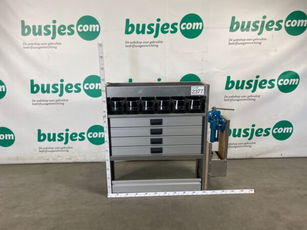 Aluca aluminium bedrijfswageninrichting gebruikt (nr 2377)
