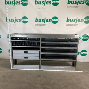Aluca aluminium bedrijfswageninrichting gebruikt (nr 2382)