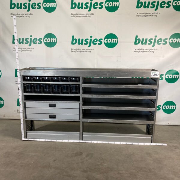 Aluca aluminium bedrijfswageninrichting gebruikt (nr 2382) - Afbeelding 2