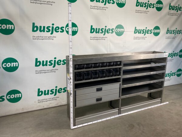 Aluca aluminium bedrijfswageninrichting gebruikt (nr 2382) - Afbeelding 3