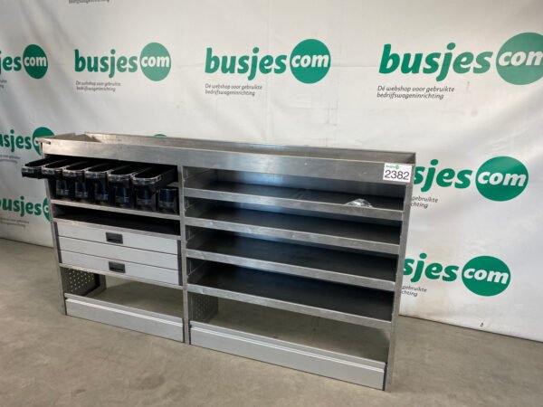 Aluca aluminium bedrijfswageninrichting gebruikt (nr 2382) - Afbeelding 6